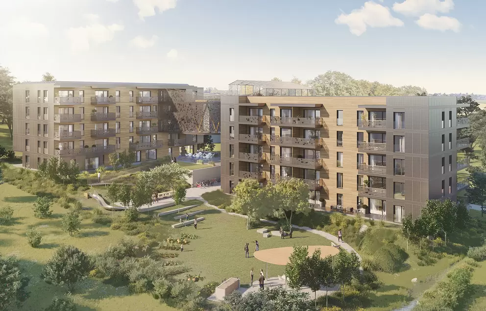 Immeubles de logements collectifs autonomes en énergie développés pour la coopérative d'habitation SCHL à Bussigny