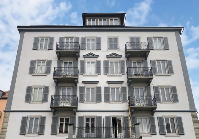 Rénovation énergétique et technique d'un immeuble ancien à La-Chaux-de-Fonds (Neuchâtel): après travaux