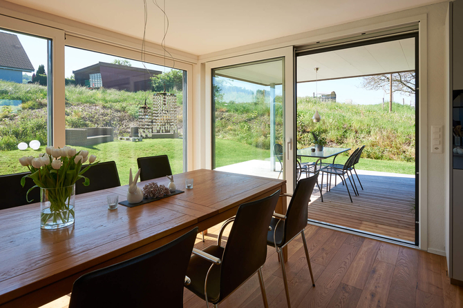 Maison à ossature bois à Fribourg