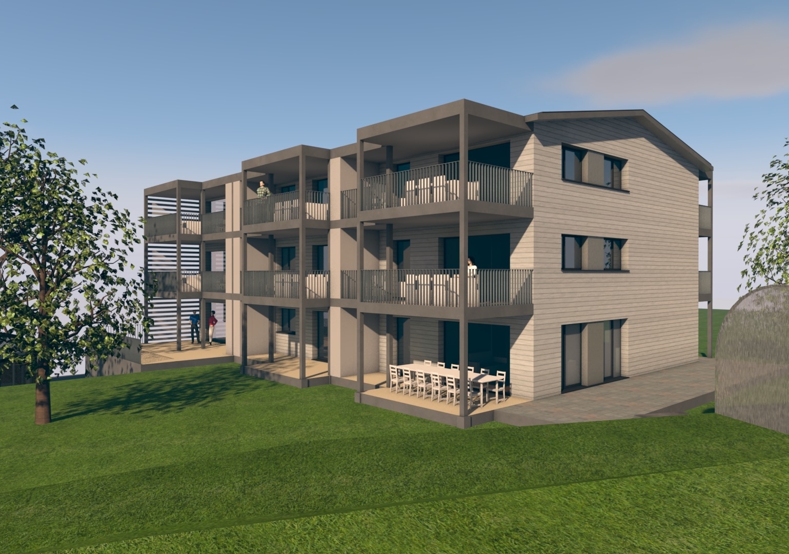 Construction d'une coopérative d'habitation à Vuisternens-en-Ogoz, Fribourg