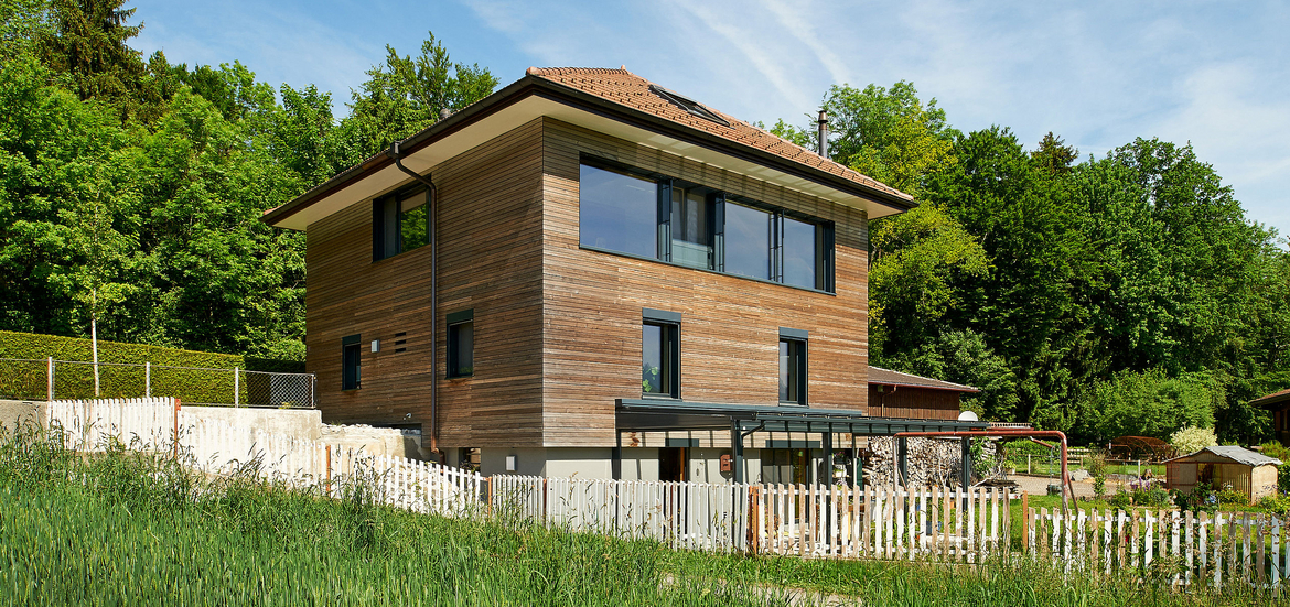 Rénovation énergétique Minergie d'une maison des années 50 en Gruyère à Fribourg